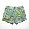 Patagonia 2000s Made in USA Capilene Trunks Shorts, Size L, Blue, All-Over Fish Print, 45111