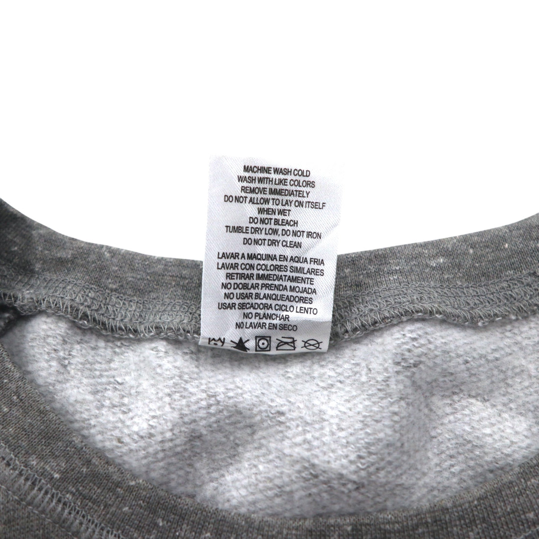 Chiles Big Size College Print Sweatshirt XL Grey Cotton Fleece Football