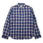 THE NORTH FACE Button Down Shirt XL Blue Check Cotton NR11248H