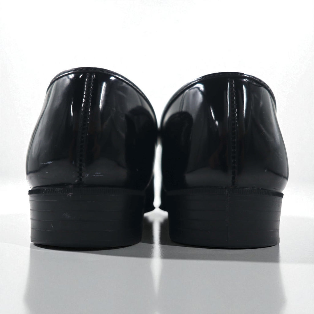 Vintage Patent Leather Loafers USA製 ヴィンテージ エナメルレザー ローファー 27.5cm ブラック