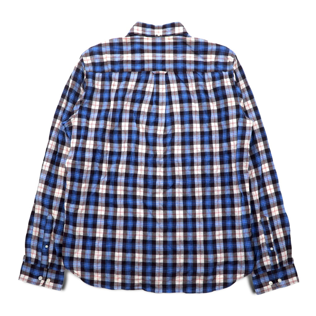 THE NORTH FACE Button Down Shirt XL Blue Check Cotton NR11248H