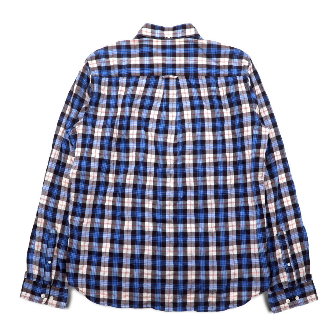 THE NORTH FACE Button Down Shirt XL Blue Check Cotton NR11248H