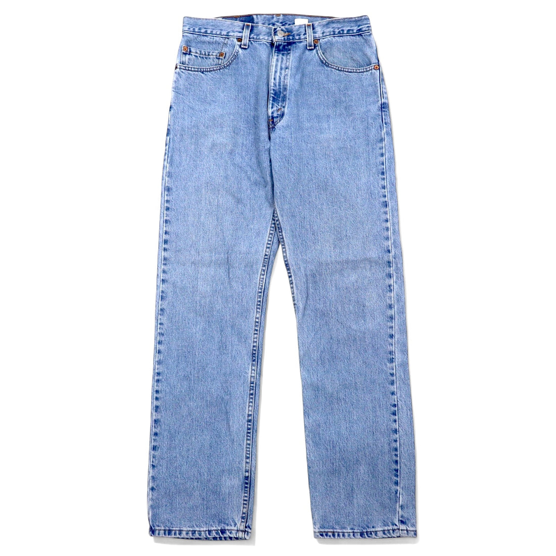 日本然リトテ-古着オンライン-Levi's USA製 00年代 505 アイスウォッシュ デニムパンツ 34 ブルー コットン ジッパーフライ REGULAR FIT STRAIGHT LEG 505-4834-Levi's USA Made 00's 505 Ice Wash Denim Pants 34 Blue Cotton Zipper Fly REGULAR FIT STRAIGHT LEG 505-4834