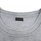 NAPAPIJRI Cotton Knit Sweater M Grey Patch S13-DELEVEN S1358E