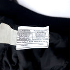CANADA SPORTSWEAR Made in Canada Leather Sleeve Stadium Jacket XL Black Wool Leather Embroidery PEACE HILLS