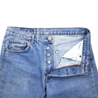Levi's 90年代 USA製 501 デニムパンツ 32 ブルー コットン ボタンフライ ボタン裏524 501-0125