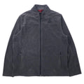 GERRY Full-Zip Thermal Fleece Jacket XL Gray Polyester One Point Logo Embroidery Full-Zip Thermal Fleece Outdoor Jacket 1139586