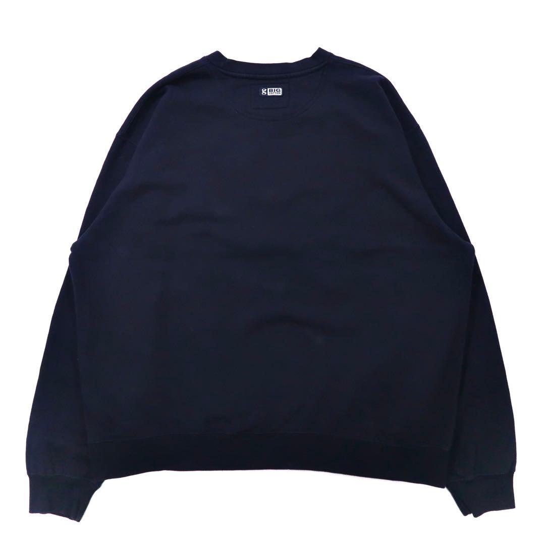 Rag Wear USA Big Size Printed Sweatshirt XXL Navy Cotton BIG COTTON Brushed Back Paki Cotton Key West FLORIDA Front V Made in Pakistan