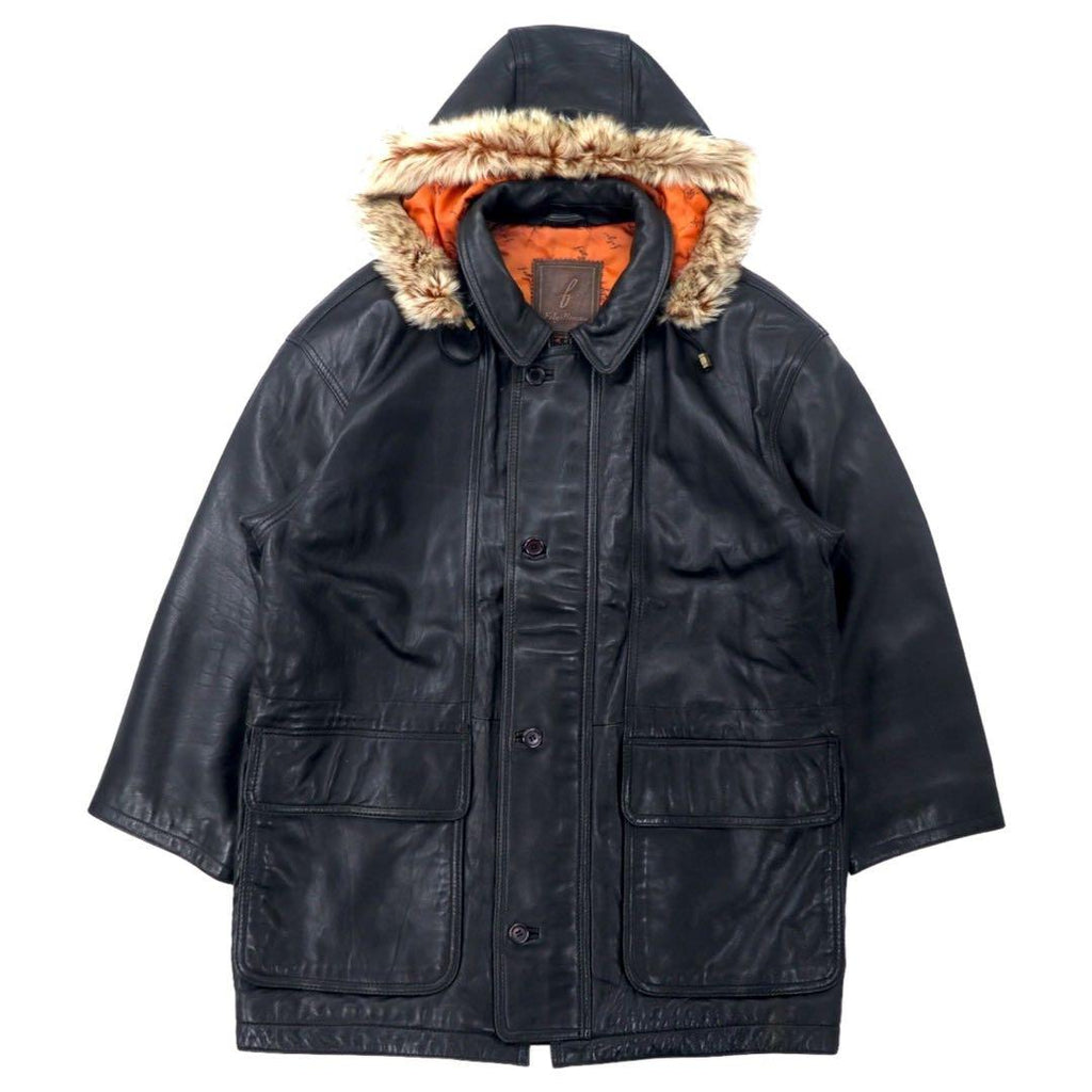 Felgi Homme Lamb Leather Mods Coat FREE Black Sheep Leather Detachable Hood