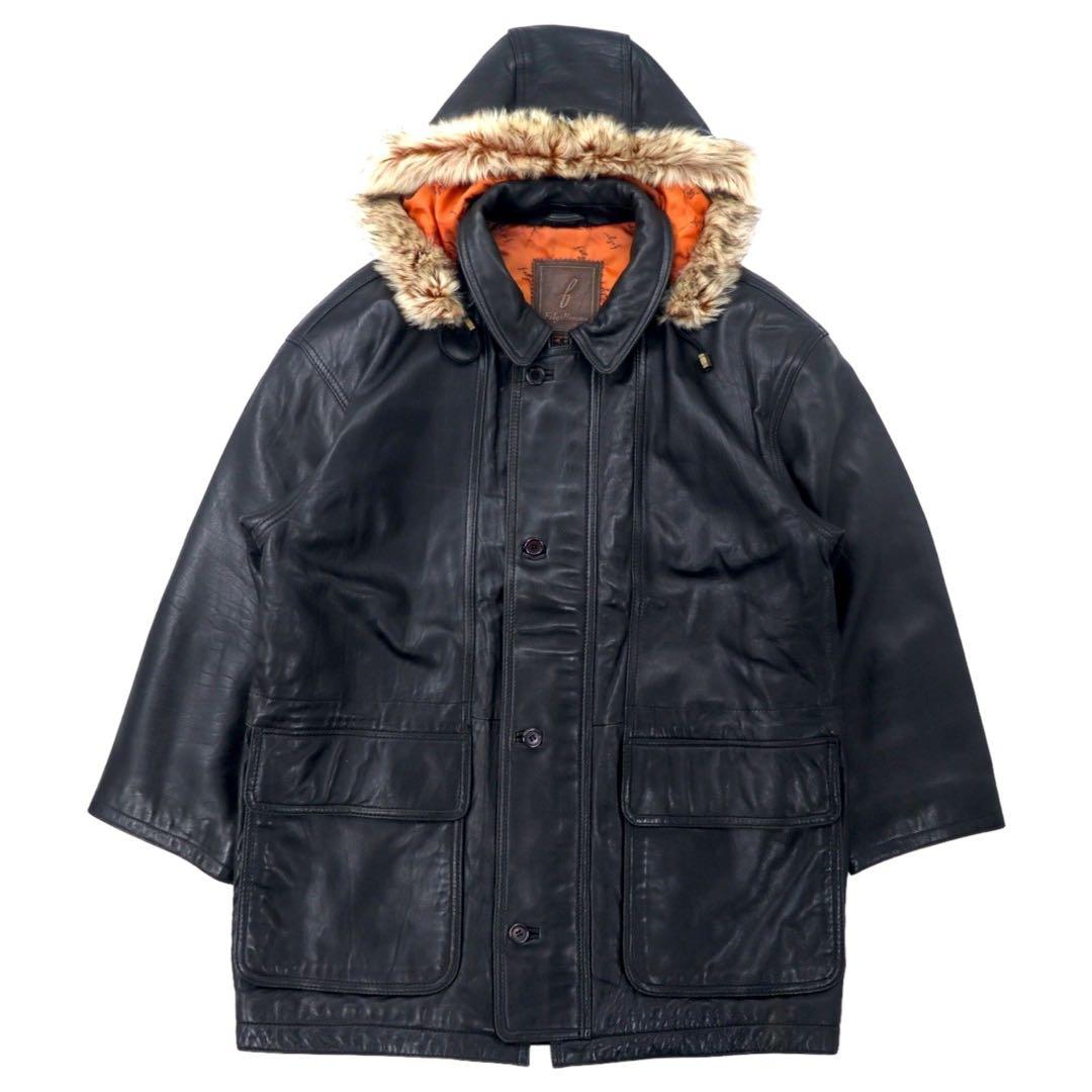 Felgi Homme Lamb Leather Mods Coat FREE Black Sheep Leather Detachable Hood