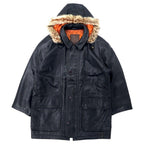Felgi Homme Lamb Leather Mods Coat FREE Black Sheep Leather Detachable Hood