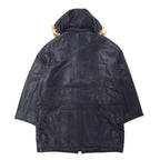 Felgi Homme Lamb Leather Mods Coat FREE Black Sheep Leather Detachable Hood