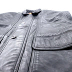 Felgi Homme Lamb Leather Mods Coat FREE Black Sheep Leather Detachable Hood