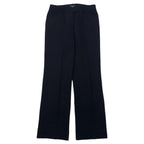 BURBERRY Boot Cut Slack Pants 38 Black Wool Center Press