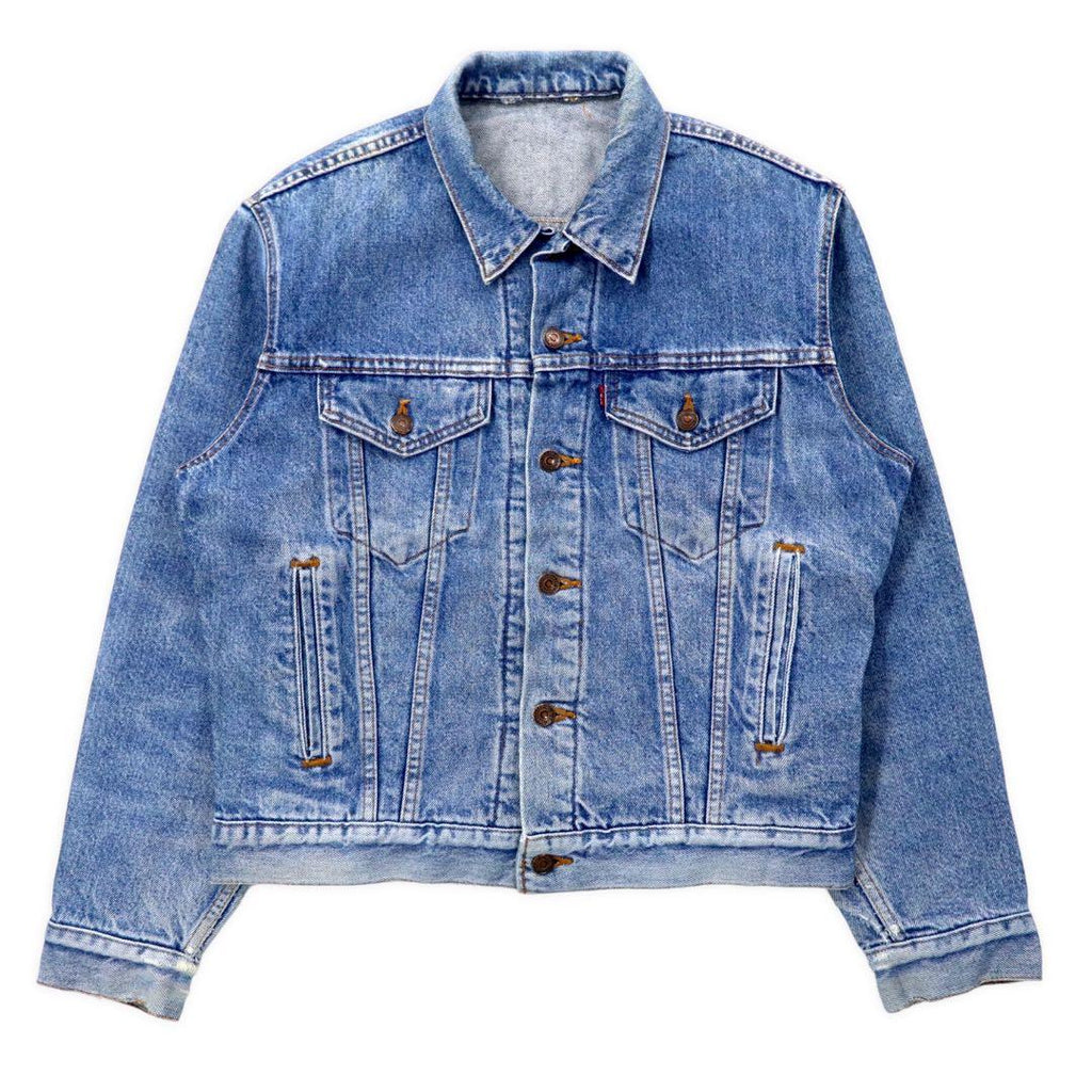 Levi's USA Made 70's 4th Denim Jacket G Jean M Blue Ice Wash Button Back 527 70505