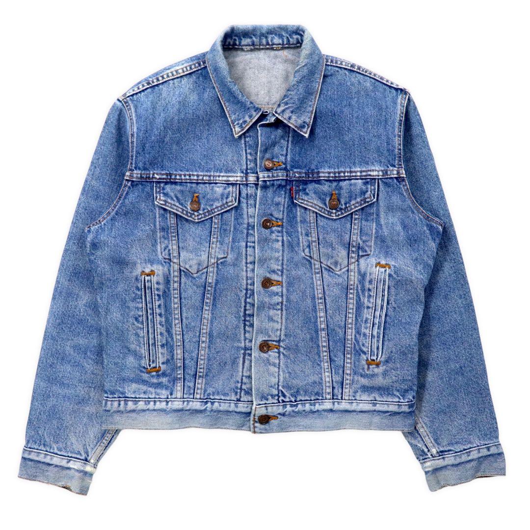 Levi's USA Made 70's 4th Denim Jacket G Jean M Blue Ice Wash Button Back 527 70505