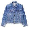 Levi's USA Made 70's 4th Denim Jacket G Jean M Blue Ice Wash Button Back 527 70505