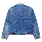 Levi's USA Made 70's 4th Denim Jacket G Jean M Blue Ice Wash Button Back 527 70505