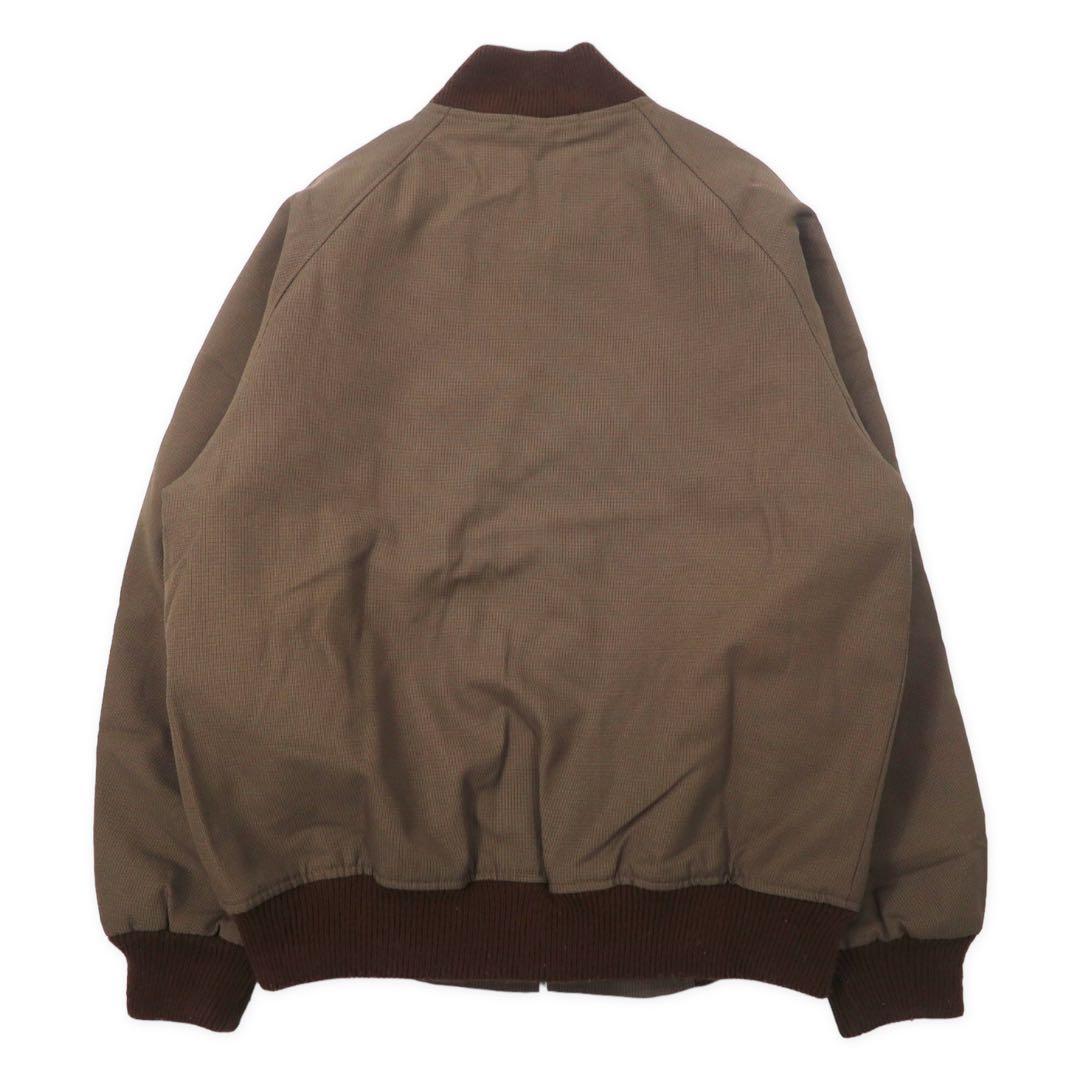 HUNTING JACK 80's Flight Jacket M Brown Polyester Quilted Liner Made in Japan