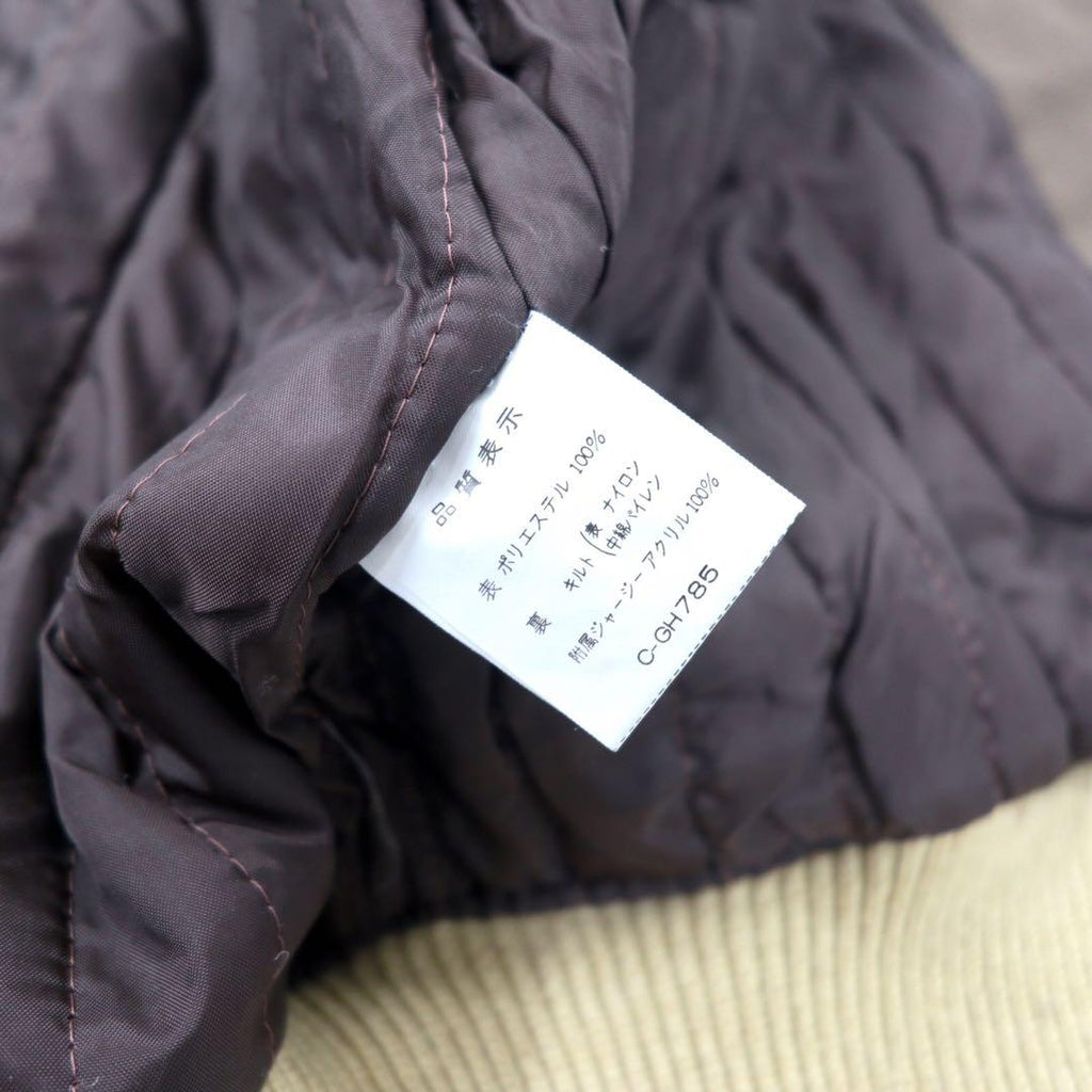 HUNTING JACK 80's Flight Jacket M Brown Polyester Quilted Liner Made in Japan
