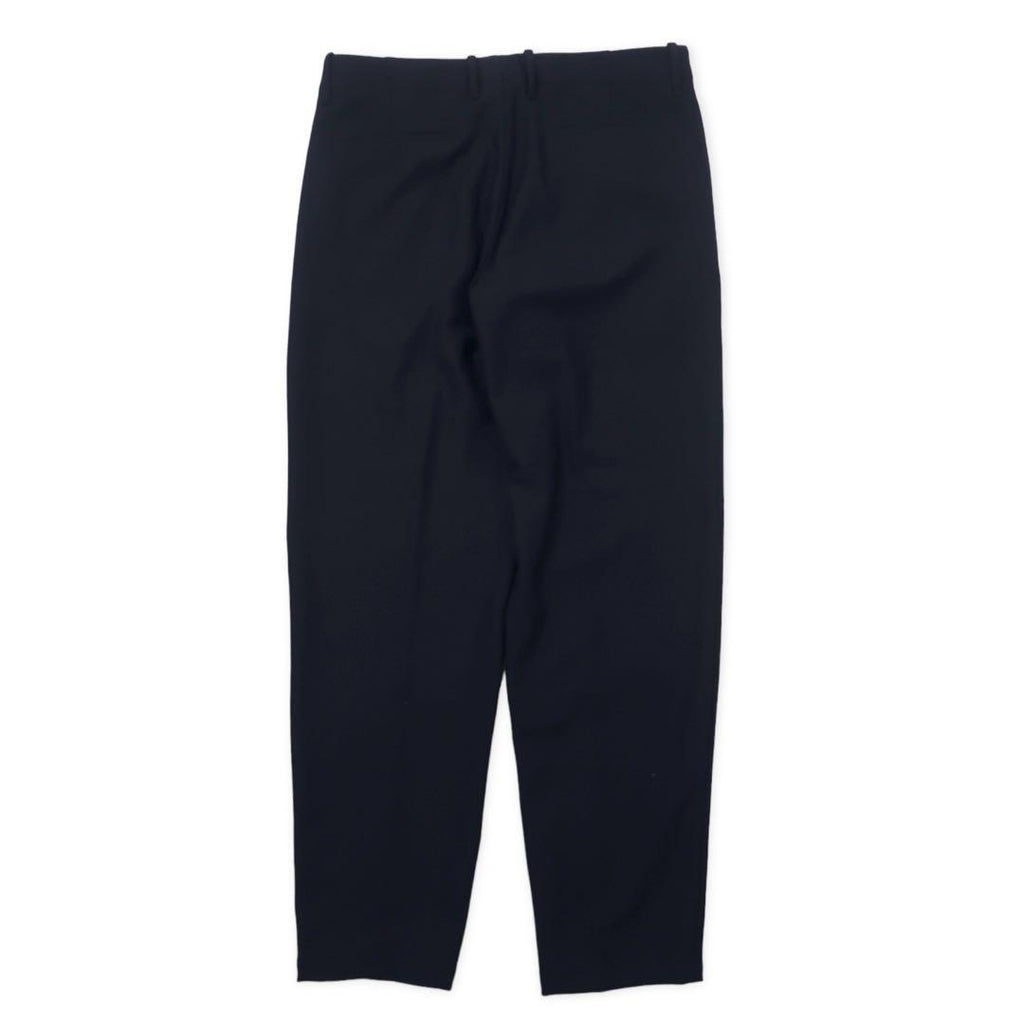 EMPORIO ARMANI Slack Pants 50 Navy Check Polyester Stretch 11P11S 11846 Made in Bulgaria Unused