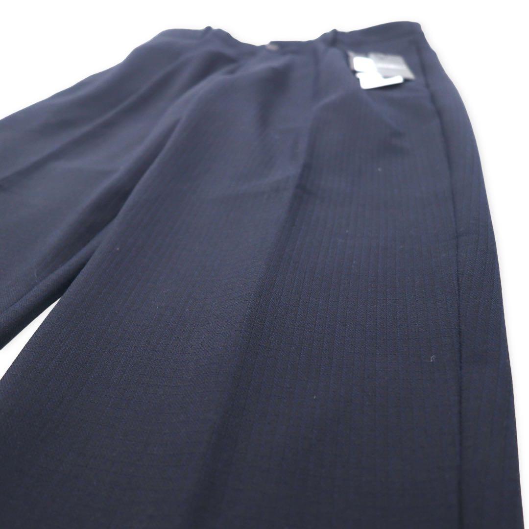 EMPORIO ARMANI Slack Pants 50 Navy Check Polyester Stretch 11P11S 11846 Made in Bulgaria Unused