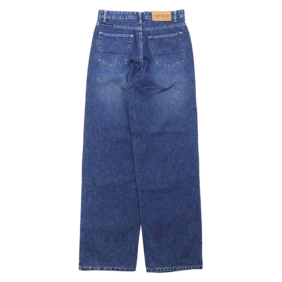 NAUTICA JEANS 90's Baggy Denim Pants 32 Blue Made in Türkiye