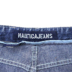 NAUTICA JEANS 90's Baggy Denim Pants 32 Blue Made in Türkiye