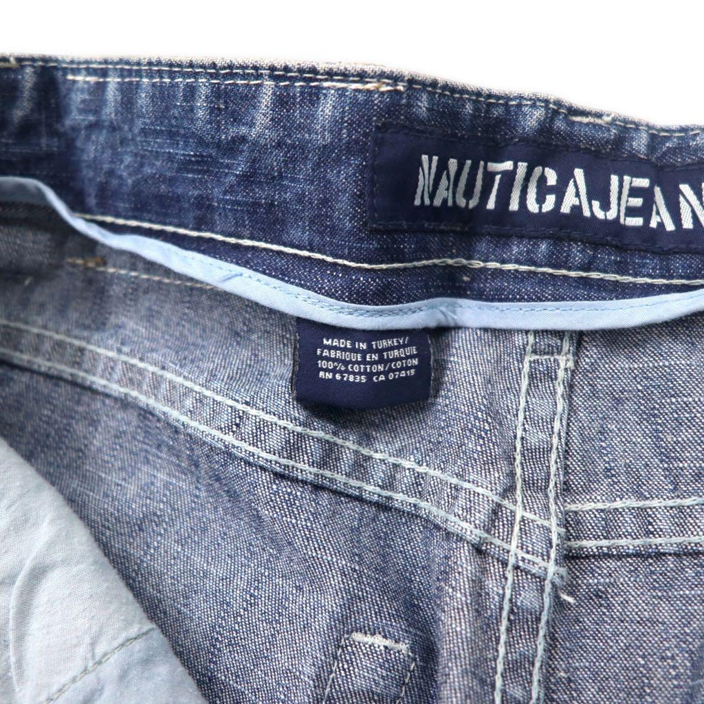 NAUTICA JEANS 90's Baggy Denim Pants 32 Blue Made in Türkiye