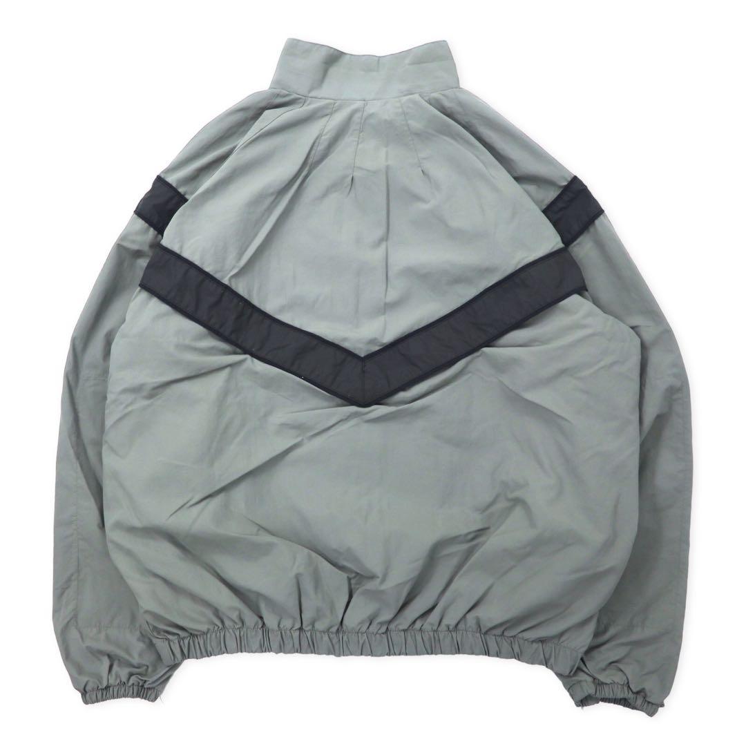 US ARMY 90's IPFU Training Jacket L Gray Nylon Big Size Military Physical Training Jacket 8415-01-465-4670 UNICOR / ALDERSON