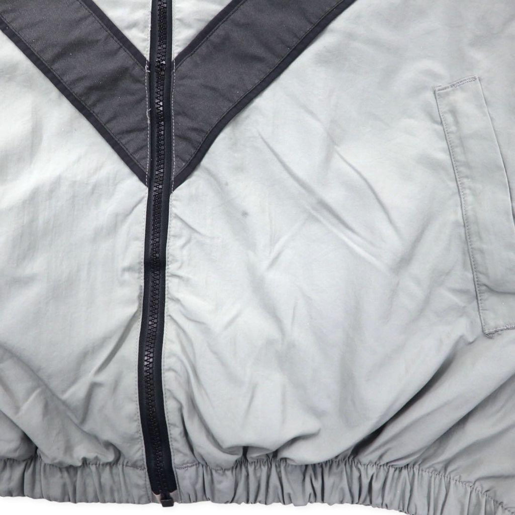 US ARMY 90's IPFU Training Jacket L Gray Nylon Big Size Military Physical Training Jacket 8415-01-465-4670 UNICOR / ALDERSON