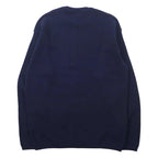 LACOSTE High Gauge Knit Sweater 4 Navy Wool One Point Logo