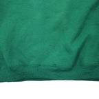 Hanes Made in USA 90's HEAVYWEIGHT Crew Neck Sweat XXL Green Cotton Brushed Back One Point Embroidery TDM TILING INC. Big Size