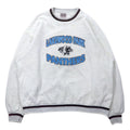 ONEITA Made in USA 90's Ribline Sweatshirt XL White Cotton Brushed Lining LAKEWOOD PARK PANTHERS Big Size
