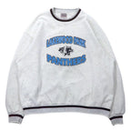 ONEITA Made in USA 90's Ribline Sweatshirt XL White Cotton Brushed Lining LAKEWOOD PARK PANTHERS Big Size