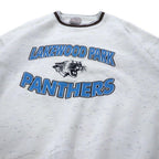 ONEITA Made in USA 90's Ribline Sweatshirt XL White Cotton Brushed Lining LAKEWOOD PARK PANTHERS Big Size