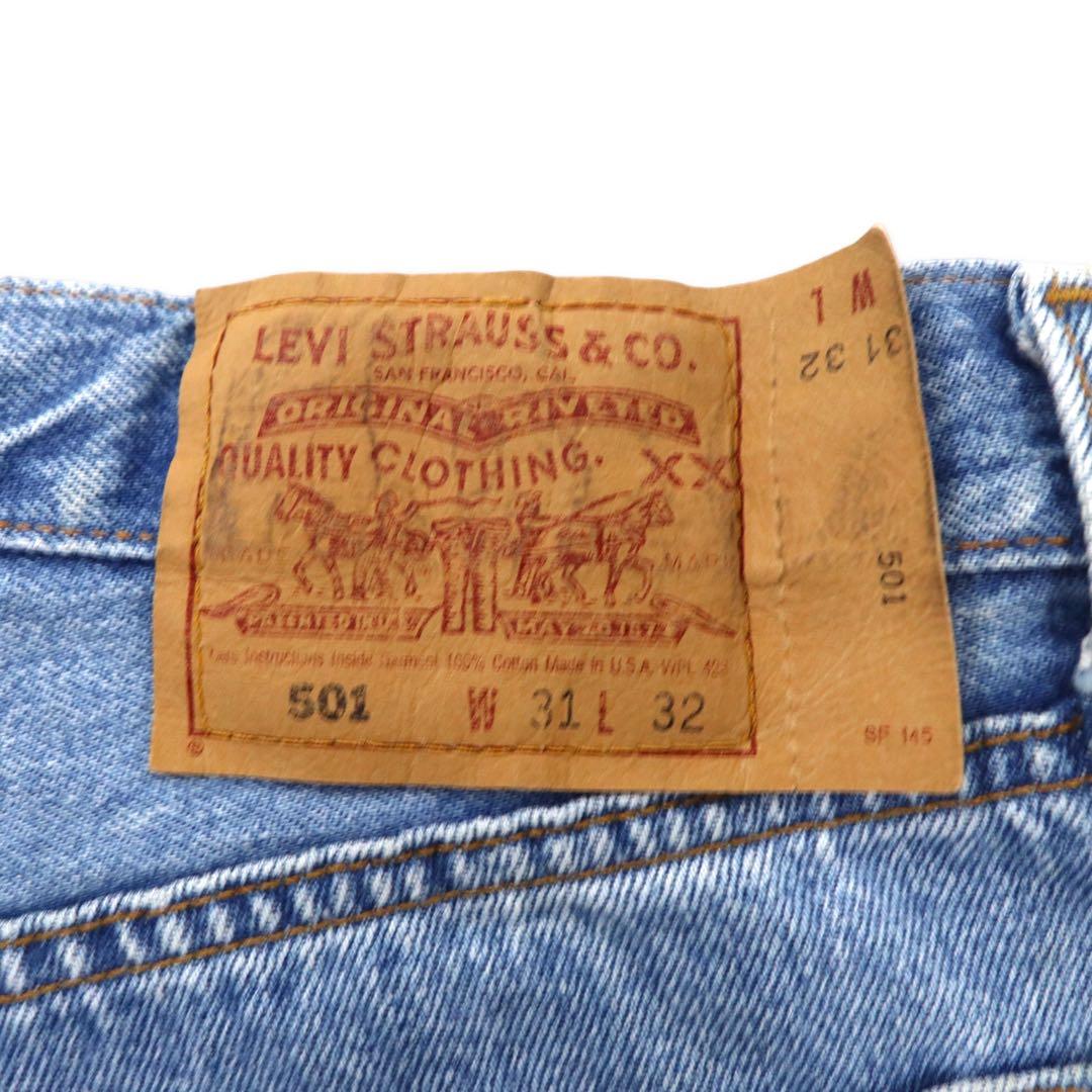 Made in USA 90's Levi's 501 Denim Pants 31 Blue Ice Wash 501 6115