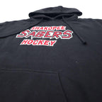 pennant Pullover Parka XL Black Cotton Paki Cotton SHAKOPEE SABERS HOCKEY Big Size
