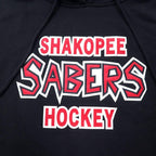 pennant Pullover Parka XL Black Cotton Paki Cotton SHAKOPEE SABERS HOCKEY Big Size