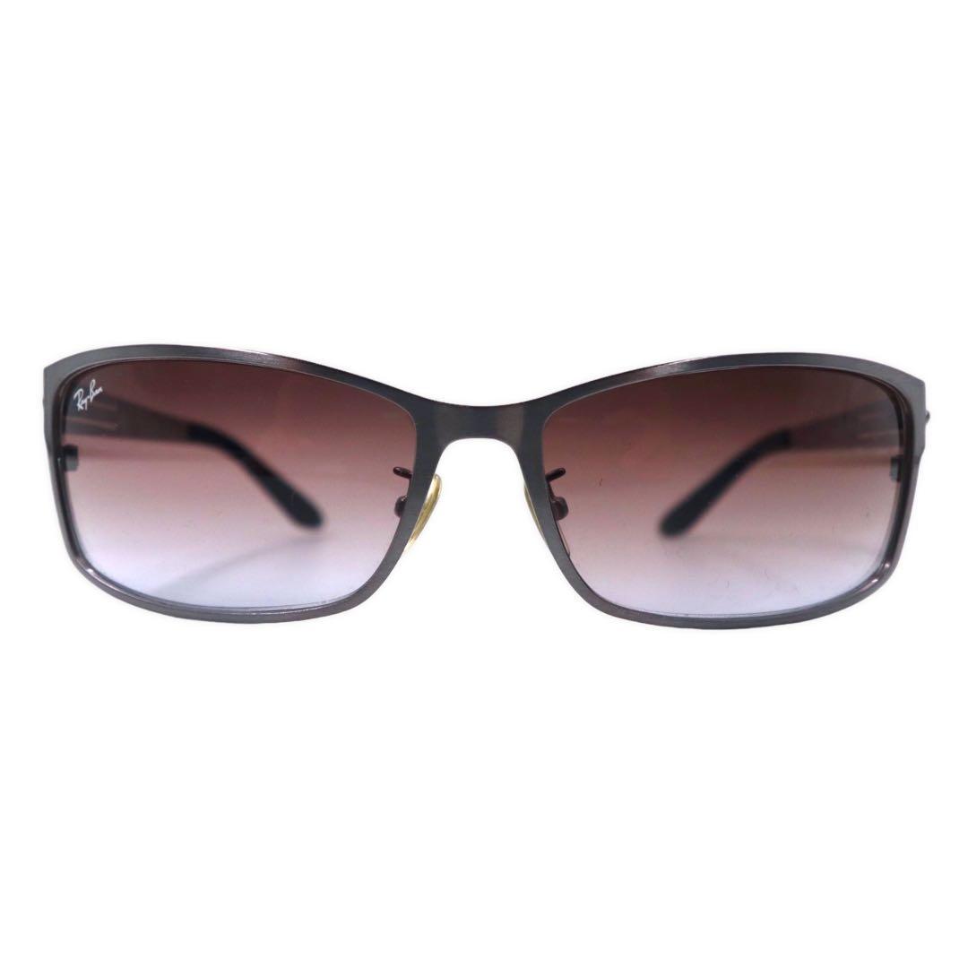 Ray-Ban ガンメタル サングラス ブラック シルバー グラデーションレンズ RB3442 046/68 62-16 130 2N