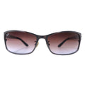 Ray-Ban Gunmetal Sunglasses, Black Silver Gradient Lens, RB3442 046/68 62-16 130 2N