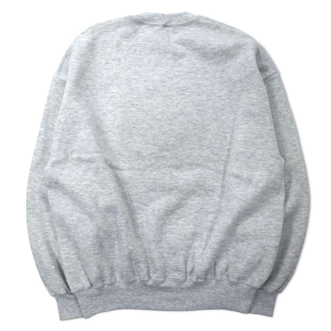 JERZEES USA製 90年代 SUPER SWEATS カレッジ刺繍 スウェット XL グレー コットン 裏起毛 marching wildcats ビッグサイズ
