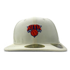 KITH × NEW ERA Baseball Cap 59.6cm White Polyester NBA The New York Knicks 59Fifty Low Profile Fitted Hat Unused Item
