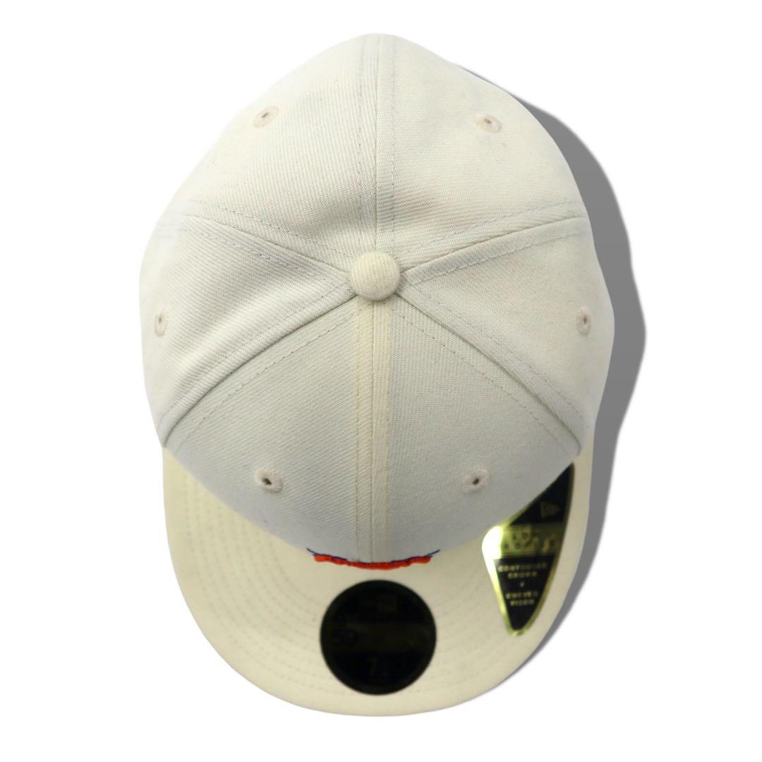 KITH × NEW ERA Baseball Cap 59.6cm White Polyester NBA The New York Knicks 59Fifty Low Profile Fitted Hat Unused Item