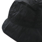 PRADA Bucket Hat S Black Nylon Logo Embroidery Leather Belt Made in Italy