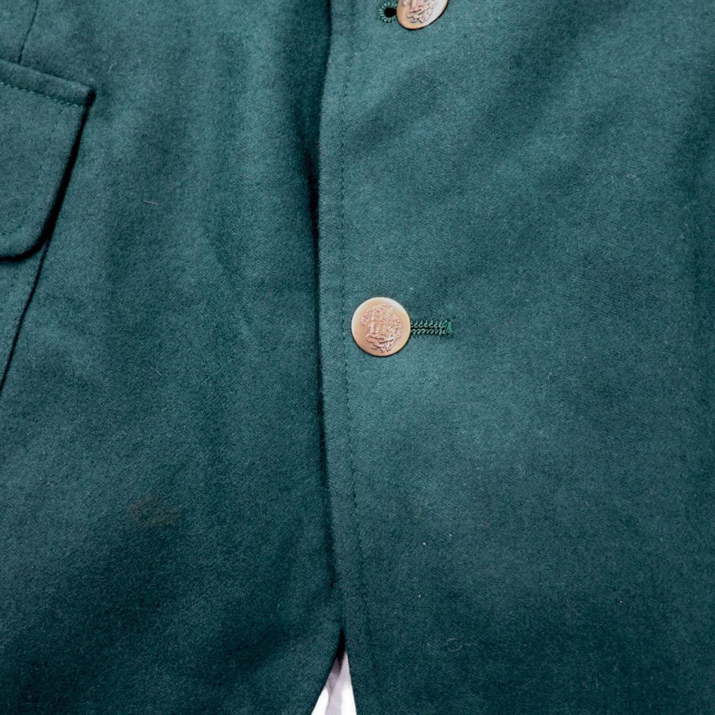 PENDLETON USA製 80年代 2B テーラードジャケット 42 グリーン ウール 飾りボタン