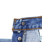 Levi's USA 90s 501 Denim Pants 28 Blue Paint Distressed