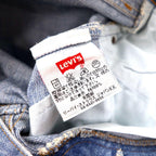 Levi's USA 90s 501 Denim Pants 28 Blue Paint Distressed