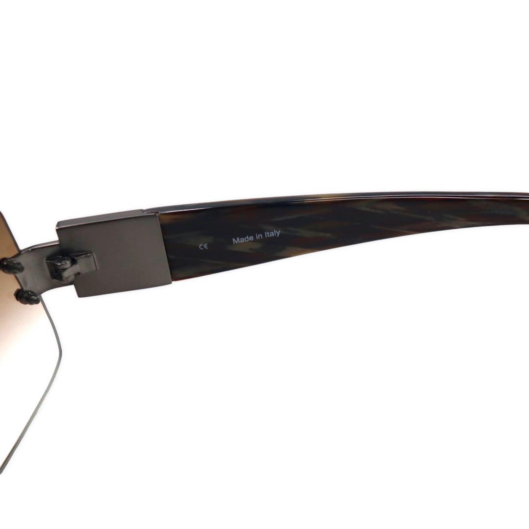 LOEWE Rimless Gradient Sunglasses Square Brown Side Logo SLW255 Made in Italy