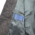 USA製 80年代 PENDLETON 2Bツイードジャケット 40 グレー ウール レザーエルボーパッチ